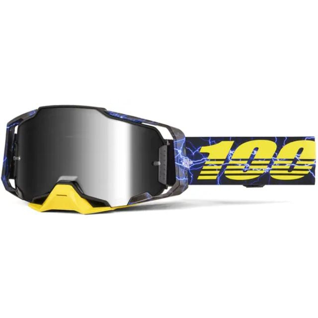 100% Armega Fury Offroad goggles silver mirror lens