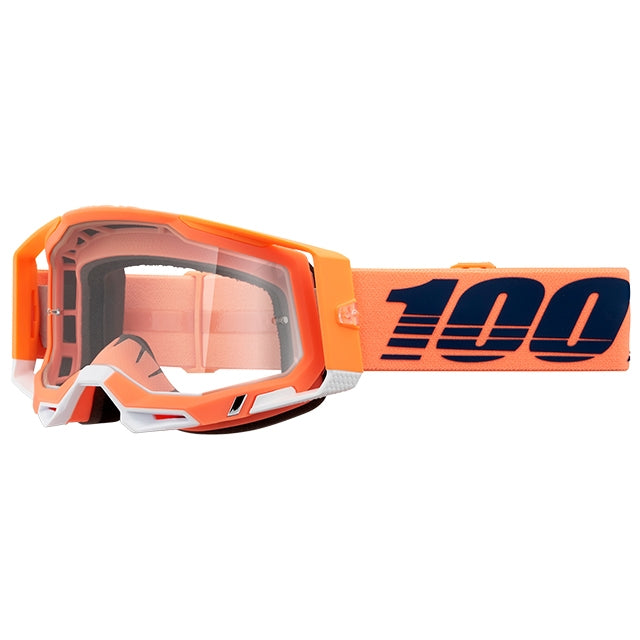 Masques cross 100% Racecraft 2 Coral - écran transparent