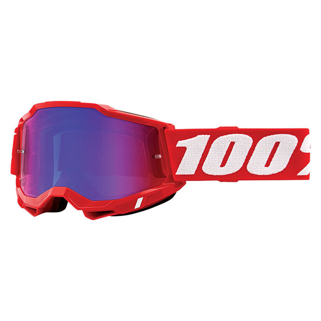 Gafas Offroad 100% Accuri 2 neon rojo - cristal espejo rojo 50221-254-03