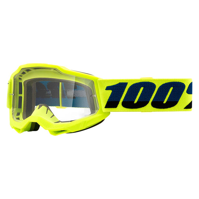 Offroad goggles 100% Accuri 2 Junior fluorescent yellow - clear lens