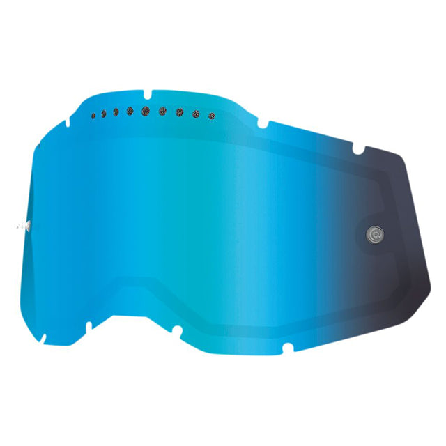 Cristal gafas doble ventilado Offroad 100% Generation 2 - espejo azul