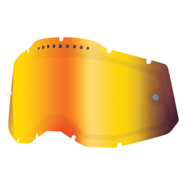 Cristal gafas doble ventilado Offroad 100% Generation 2 - espejo rojo
