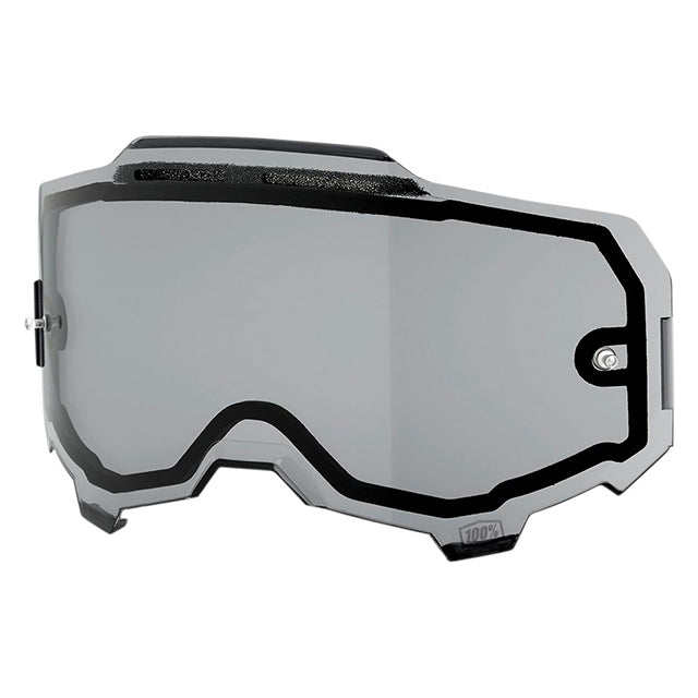 Cristal gafas doble ventilado Offroad 100% Armega - ahumado