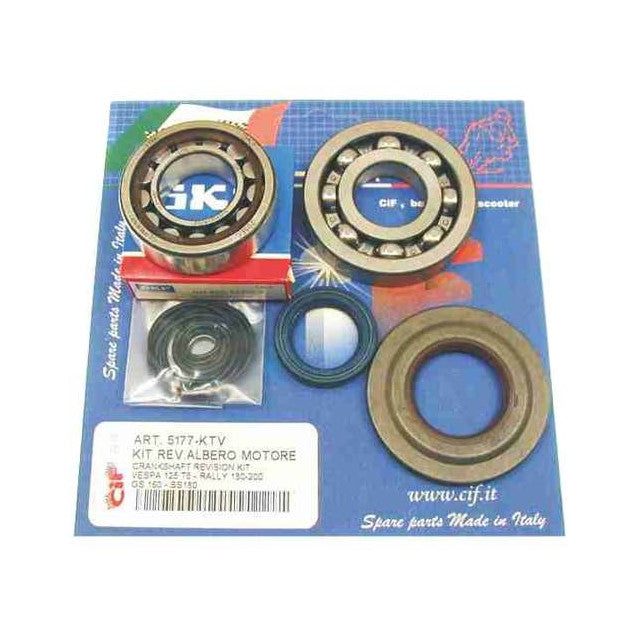 Kit cojinetes y retenes cigüeñal Vespa T5 CIF 5177-KTV