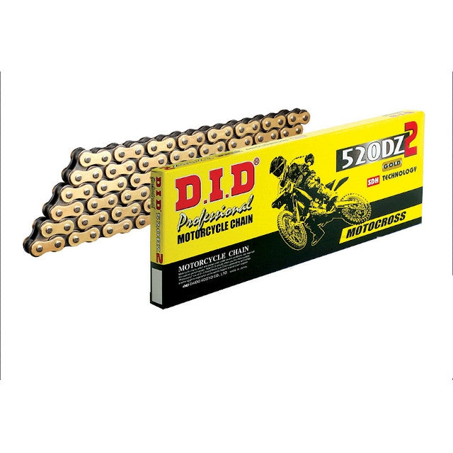 Chaîne de transmission pas 520 DZ2 116 maillons D.I.D - dorée