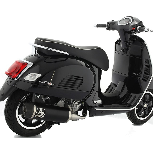 Silenciador de escape Arrow Urban Vespa GTS 300 >21 (CE) negro-carbono 53536AKN