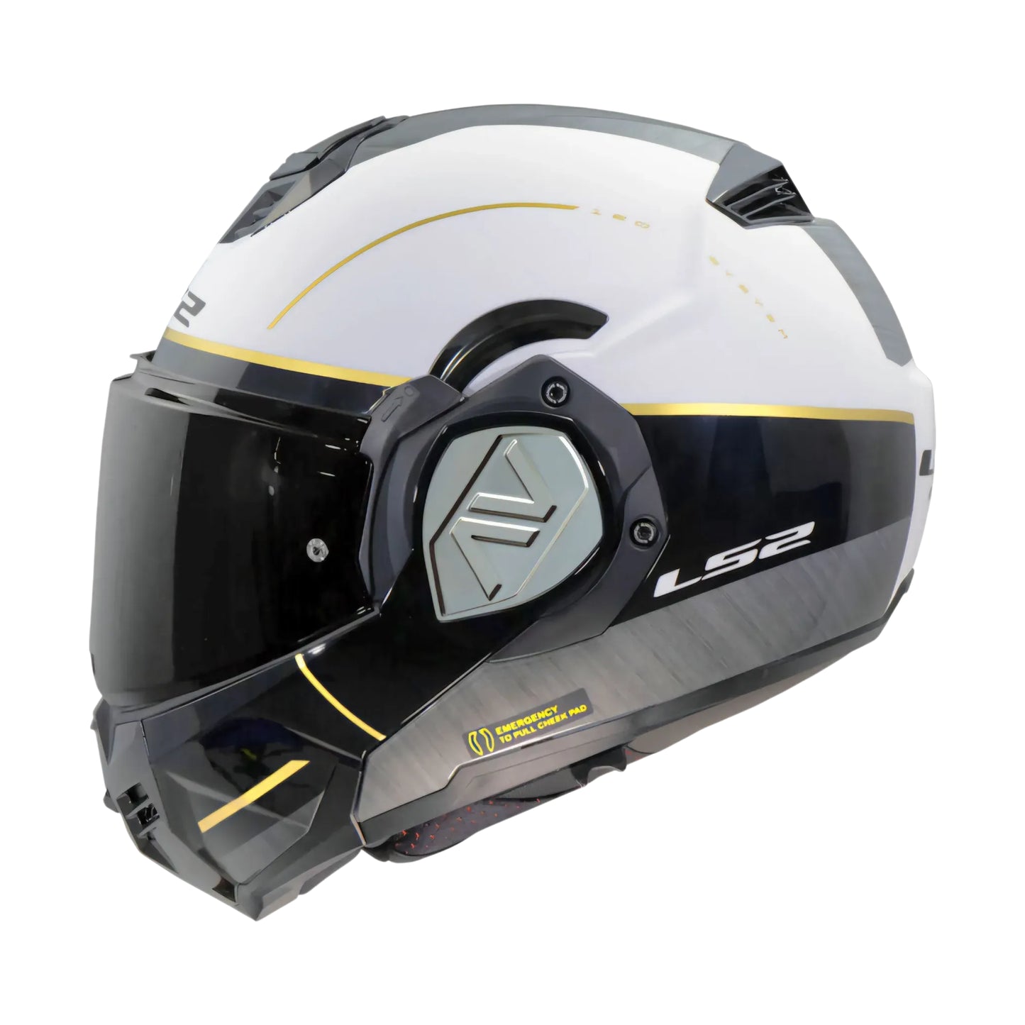 Casque modulable LS2 FF906 Advant Iron blanc-noir jeans