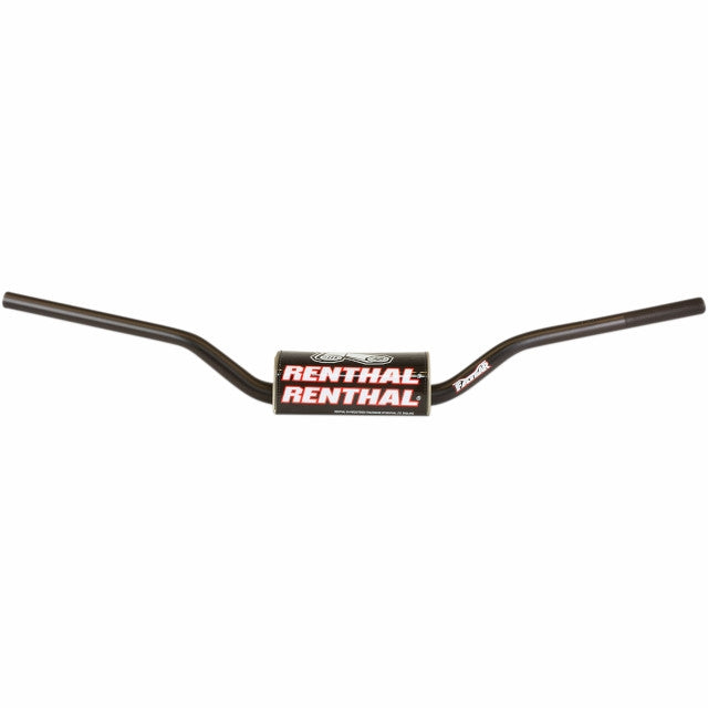 Manillar alto Fatbar Carmichael con protector negro Renthal - negro 609-01-BK