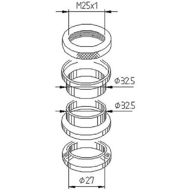 Steering Bearings Yamaha Aerox <03 d=27mm Octane