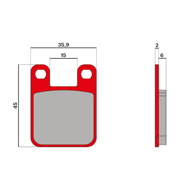 Plaquettes de frein arrière Derbi Senda MHR Malossi - organiques