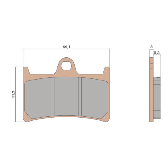 Pastillas de freno delanteras Yamaha T-Max 530-560 Malossi - sinterizadas 6215022BS
