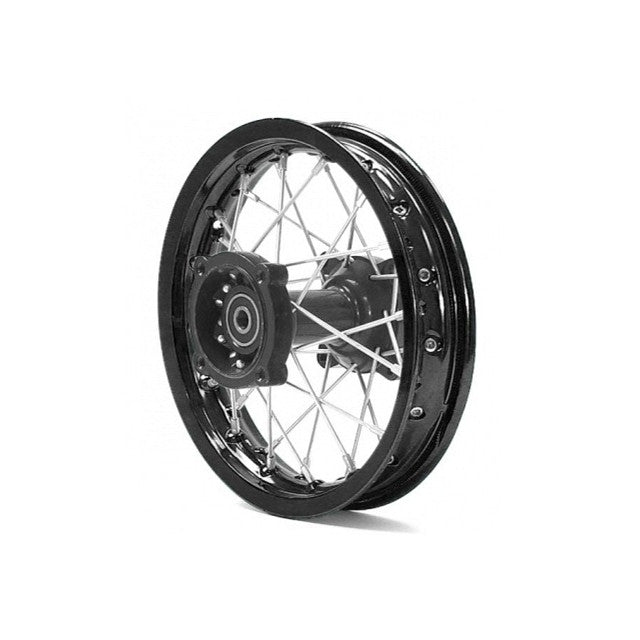 Roue arrière complète PitBikes Cross 14" Malcor jante acier
