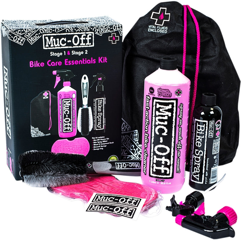 Complete MUC-OFF cleaning kit: Protector, cleaner, sponge and brush