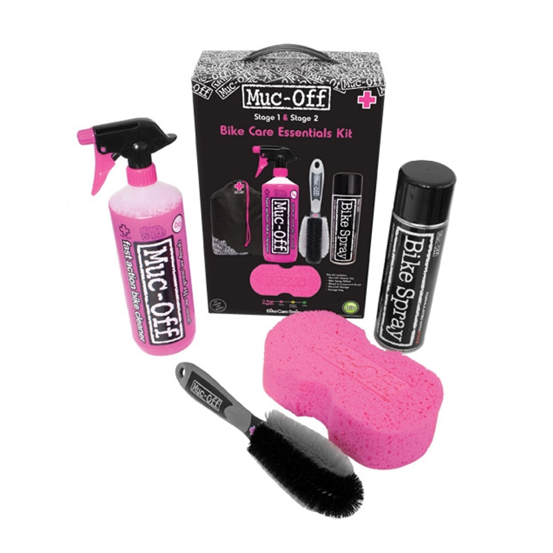 Complete MUC-OFF cleaning kit: Protector, cleaner, sponge and brush