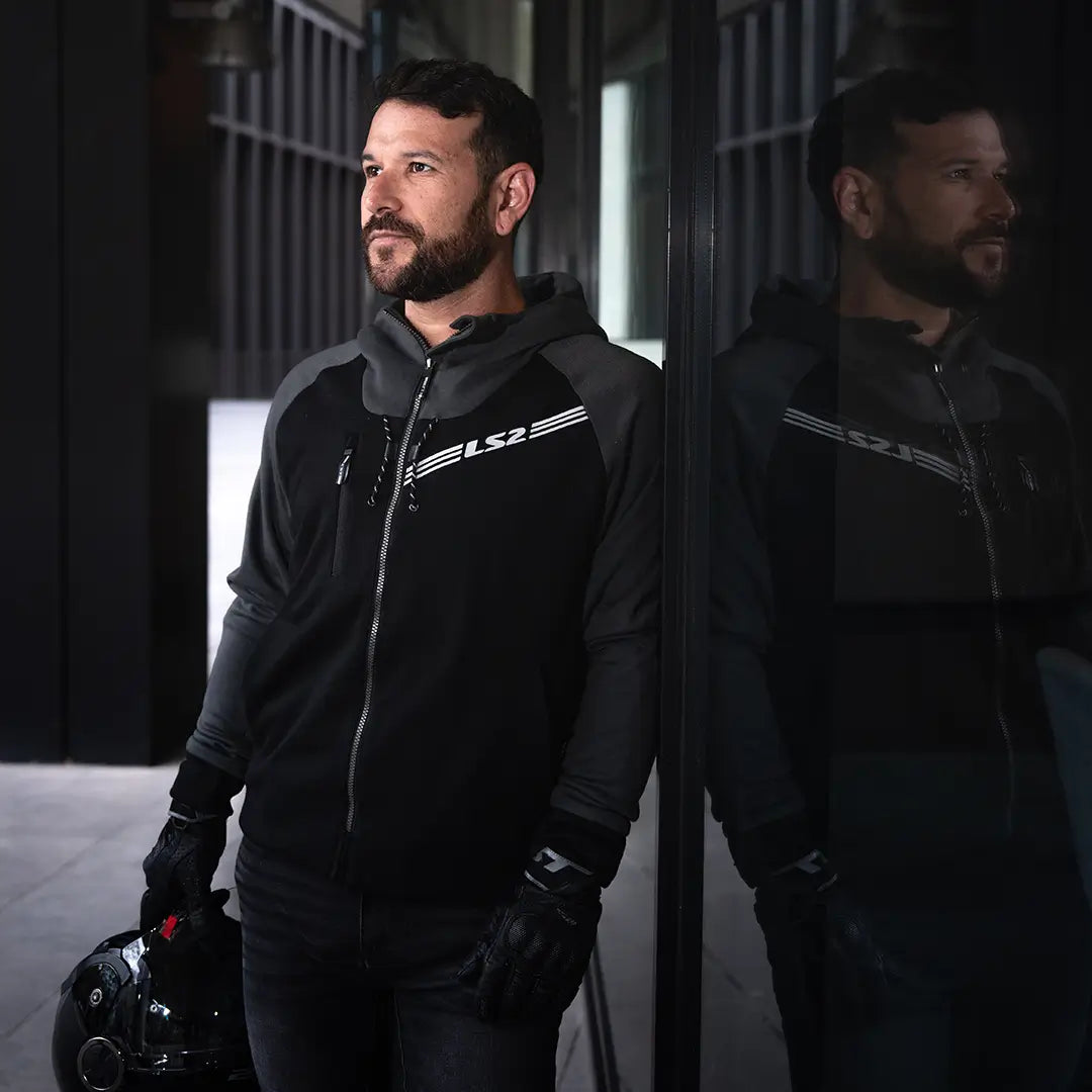Chaqueta LS2 Throttle Man - Negro/Gris