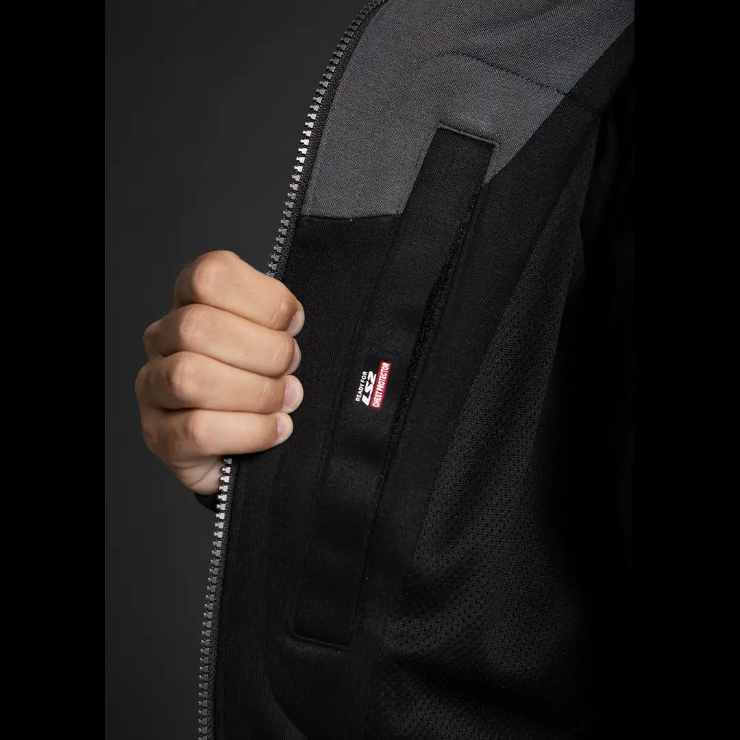 Chaqueta LS2 Throttle Man - Negro/Gris