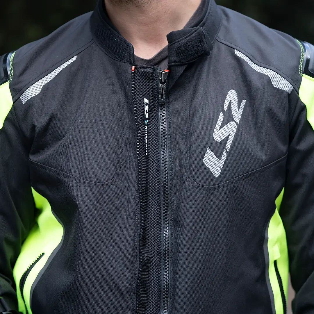 LS2 Zoom Man Jacket - Black/Yellow
