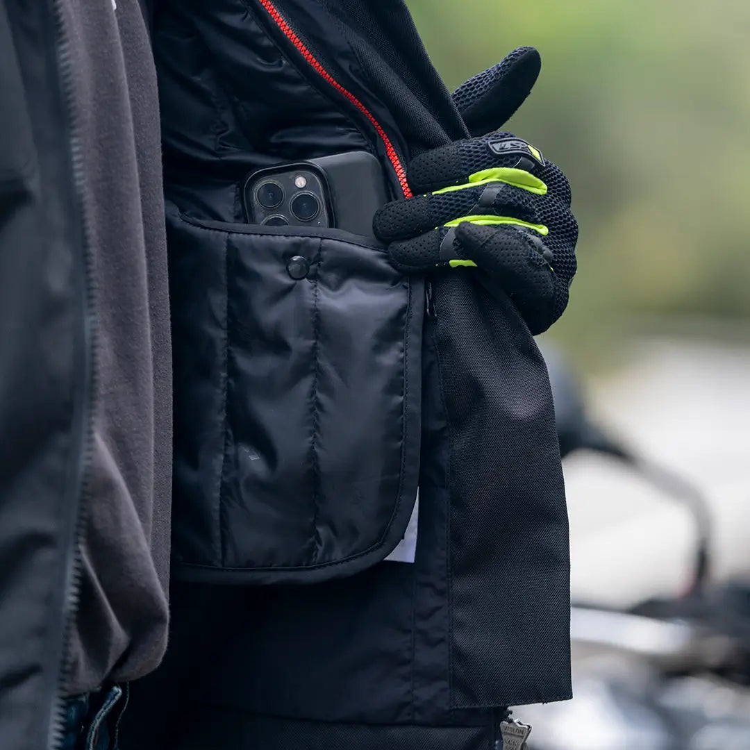 LS2 Zoom Man Jacket - Black/Yellow