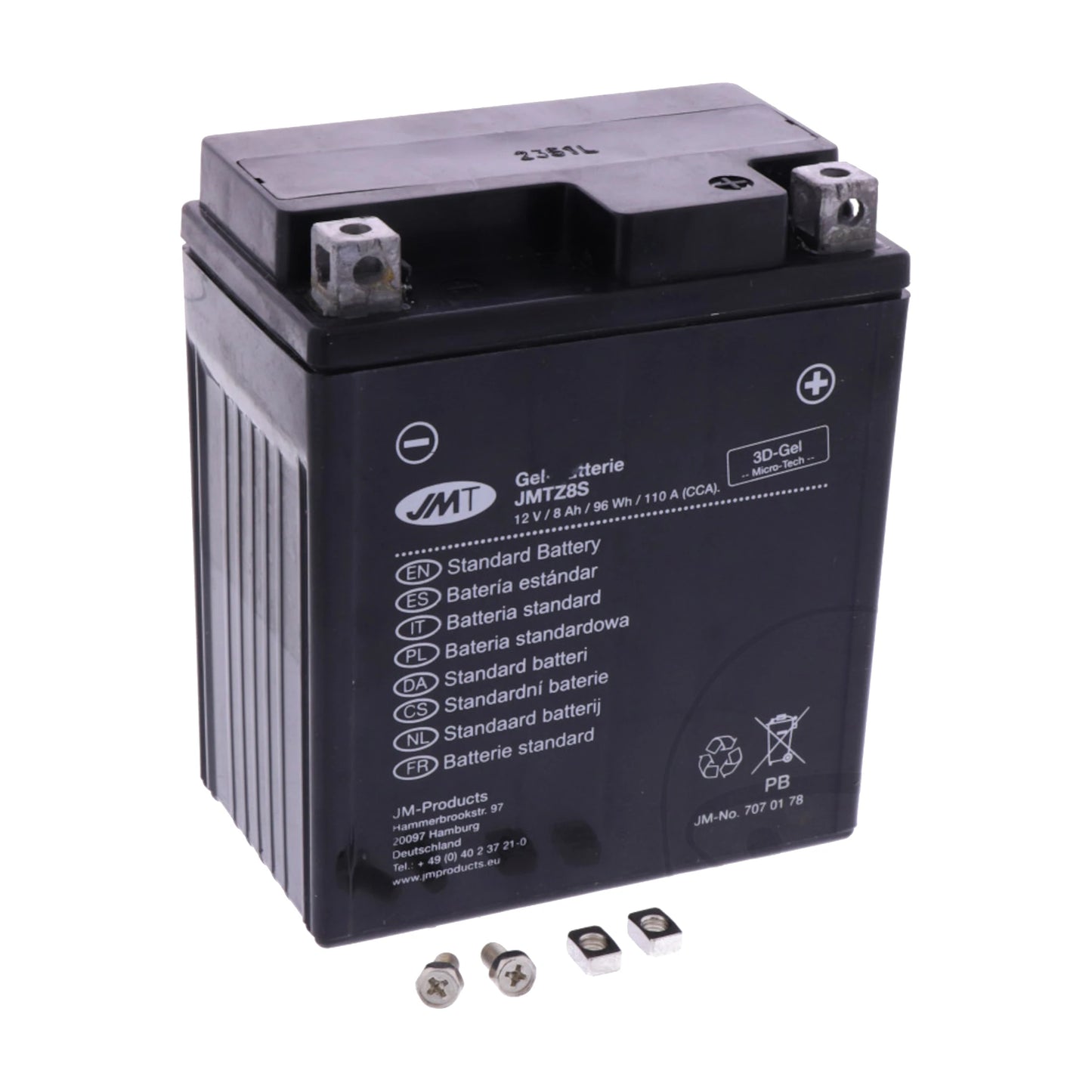 Batterie gel YTZ8V JMT