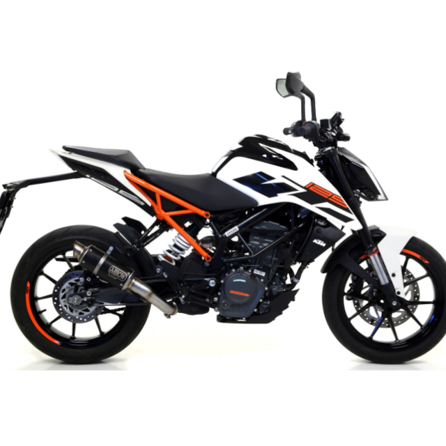 Escape Arrow Slip-On GP2 KTM Duke 125/390 17-20 (CE) - negro