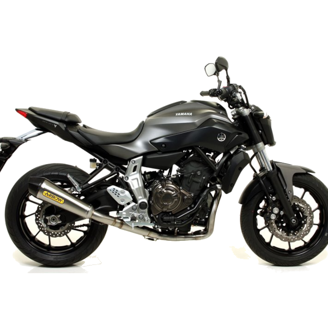 Silencieux d'échappement Arrow Thunder Yamaha MT-07 >14 / Tracer 700 >16 (CE) - aluminium