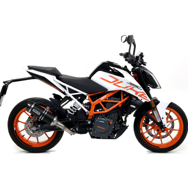 Silenciador de escape Arrow Thunder KTM Duke 125/390 17-20 (CE) aluminio-carbono 71860AKN