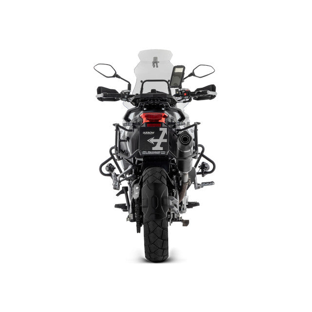 Silenciador Arrow Indy Race EVO Benelli TRK 502 X 21-23 - alumínio preto