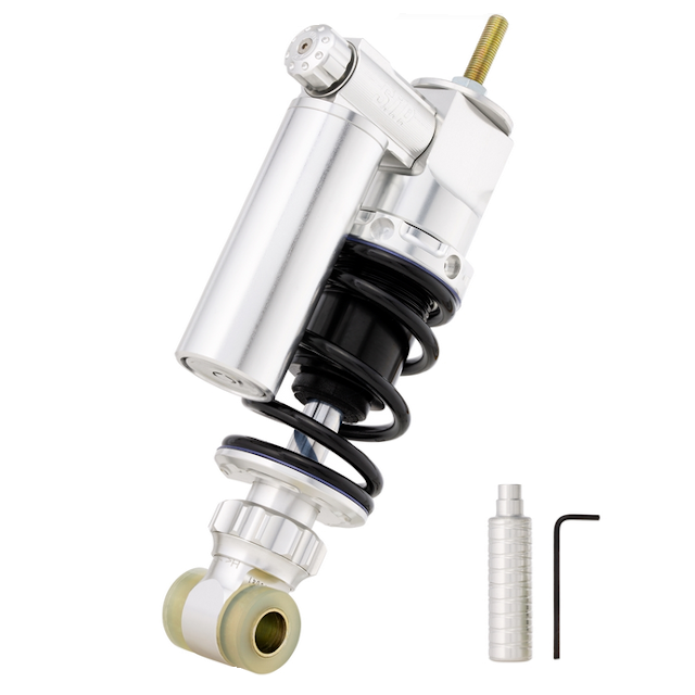 Adjustable front shock absorber silver Vespa Primavera / SL / Super SIP