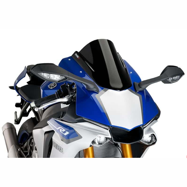 Cúpula Racing Negro Yamaha YZF-R1 15'-18' PUIG 7648N