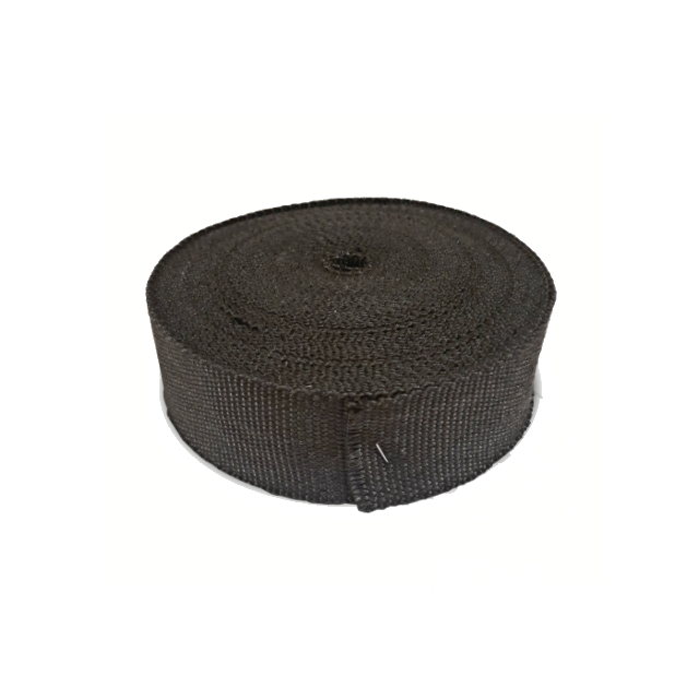 Cinta anticalórica textil escape basalto 15mx50mm - negro