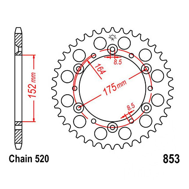 Yamaha YFM/YFZ 660 2001-0714x40 Transmission Kit RK XW-Ring GB 520EXW gold 98 links
