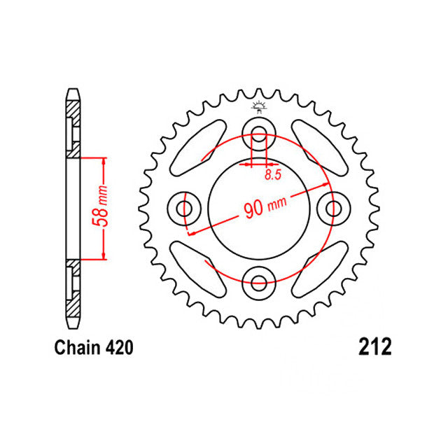Kit de transmisión Honda Monkey 125 18-23 15x34Z paso 420 98 eslabones D.I.D