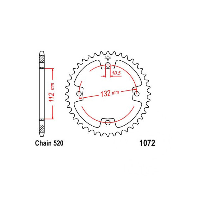 Kit de transmission Kymco KXR 250 14x38Z 520VX3 D.I.D