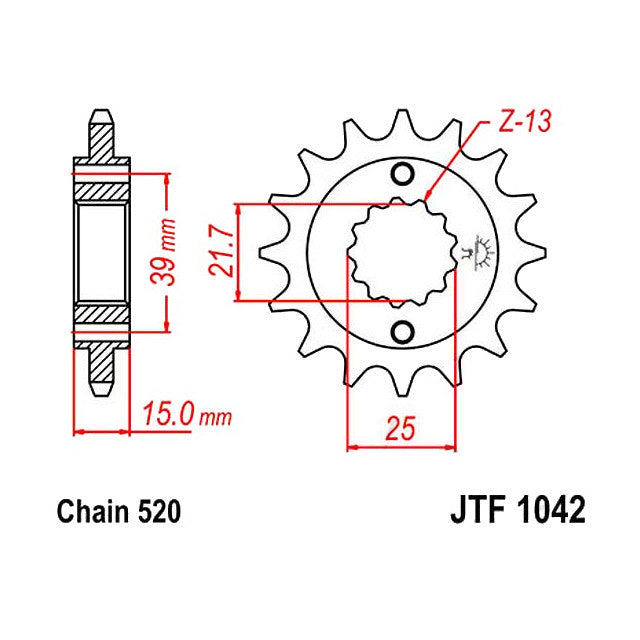 Kit de transmission Kymco KXR 250 14x38Z 520VX3 D.I.D