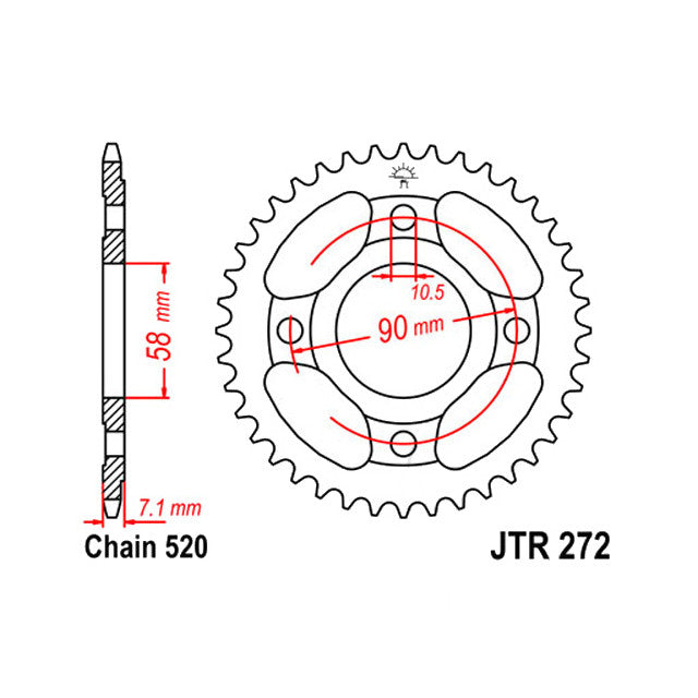 Kit de transmissão Honda CB 250 Two-Fifty 14x31Z 520VX3 D.I.D