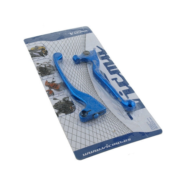 Manetas de freno ambos lados Peugeot Speedfight / Trekker freno tambor bomba AJP Vparts - azul 80159