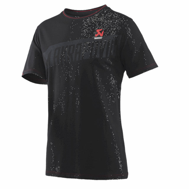 Tee-Shirt Akrapovic manches courtes casual - noir