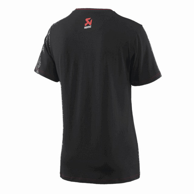 Tee-Shirt Akrapovic manches courtes casual - noir