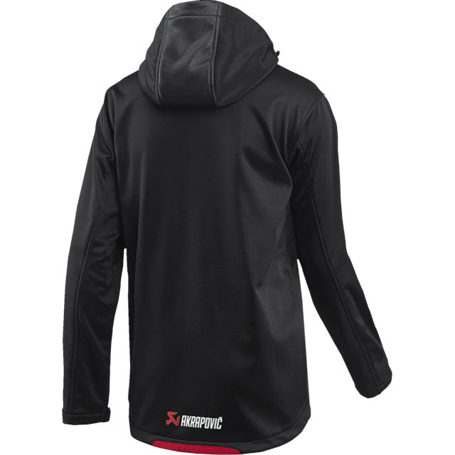 Veste homme Akrapovic Softshell imperméable rouge-noir