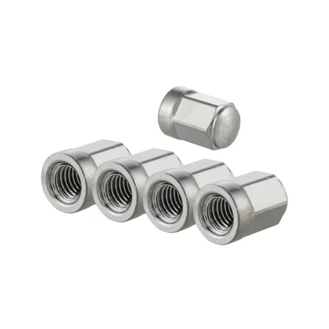 Kit 5 tuercas llanta tubeless Vespa Ø8 cromada SIP