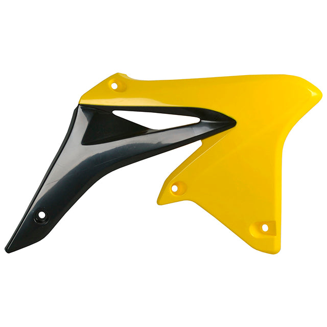 Tapas Radiador RMZ250 10-18 Polisport - negro-amarillo RM01 8413600003