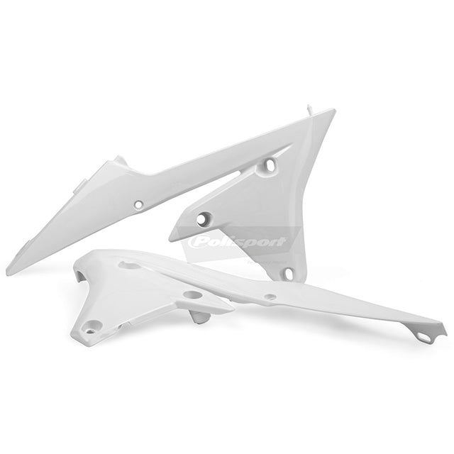 Tapas Radiador Yamaha YZ450FX/WR450F 16-18 YZ450F 14-17 YZ250FX/WR250F 15-19 YZ250F 14-18 Polisport - blanco 8417200002