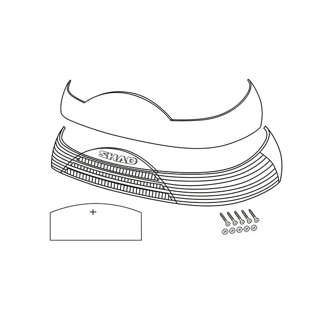 Catadrioptico SH46 2017 Shad - rojo D1B465CAR