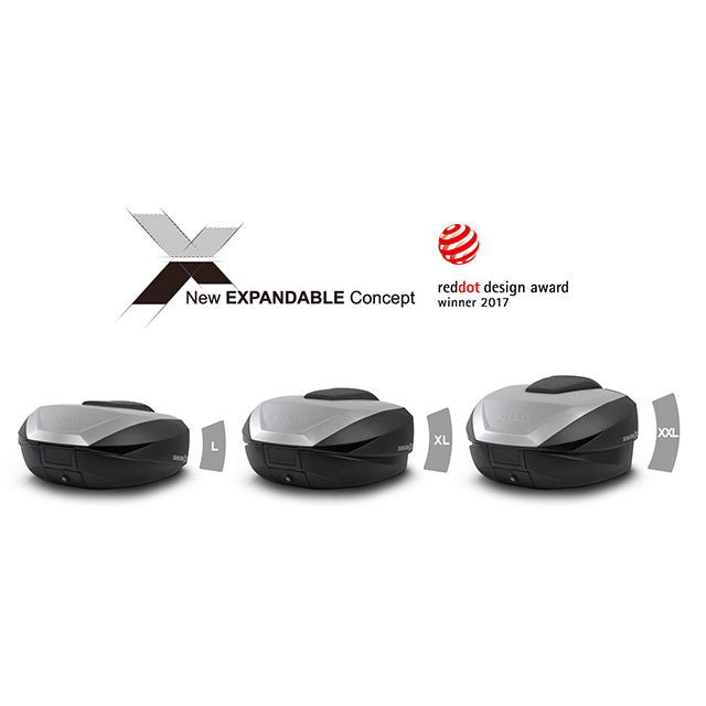 Top case SH59X expandable Shad - aluminium