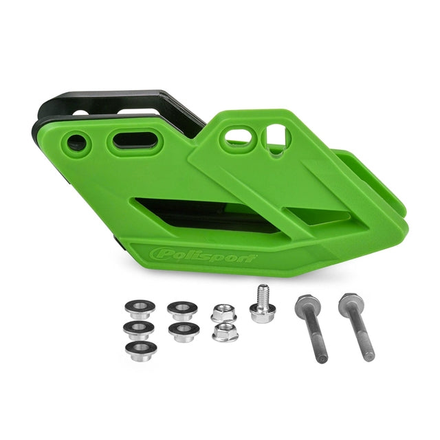 Guide-chaîne Kawasaki KXF 250/KXF 450 09-16 Polisport - vert