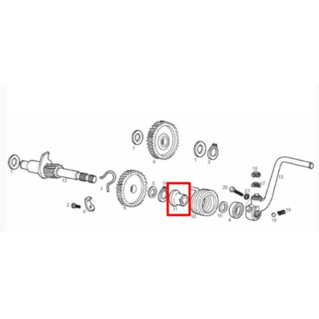 Casquilho mola de arranque Derbi euro 2