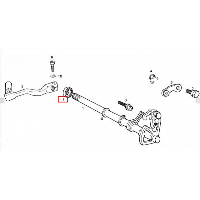 Retentor alavanca embraiagem / eixo de mudanças Derbi euro 2/3/4