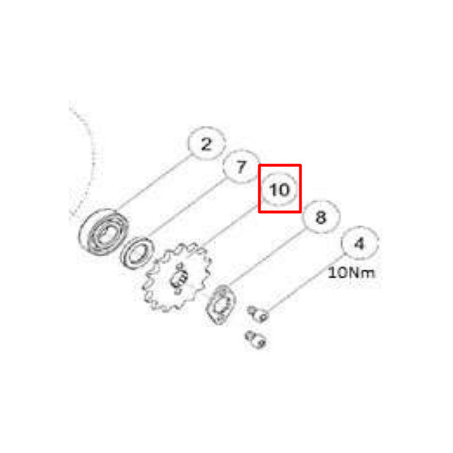 Piñón de ataque Z-15 motor Daytona Anima