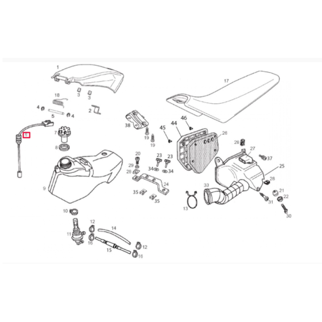 Oil level sender Derbi Senda 50 >2007