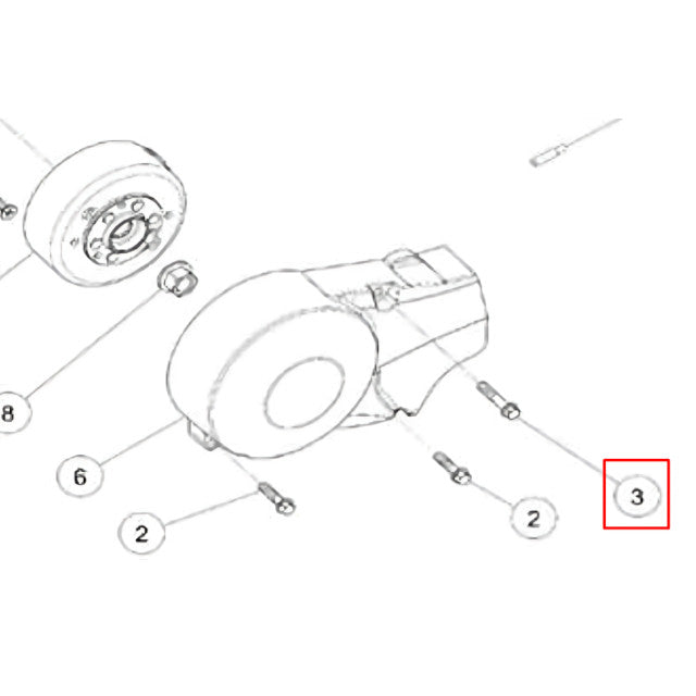 Daytona Anima engine screw M6x32mm